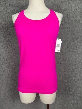 Attarco Women's Pink Quick-Dry Racerback Tank Top Size Large Built In Bra NWT's